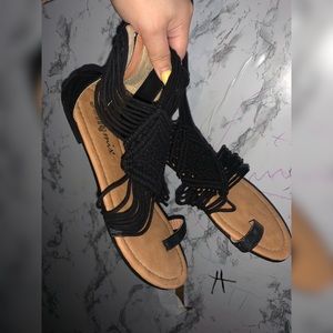 Women Black Sandals